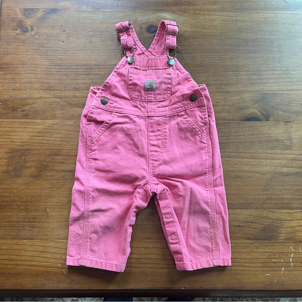 Carhartt Kids Pink Overalls